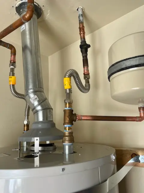 Water heater installation and plumbing repair in Wolcott